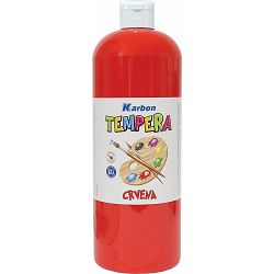 Tempera 1000ml boca KARBON crvena P12