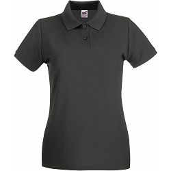 Majica FOL Polo ženska Lady-fit Premium KR grafitno siva XS P36