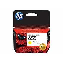 HP 655 ink cartridge yellow 600p