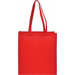 Torba shopping pamučna 130g Lang EC 100 duga ručka crvena, 38x42cm P10/250