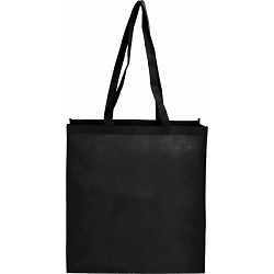 Torba shopping pamučna 130g Lang EC 100 duga ručka crna, 38x42cm P10/200