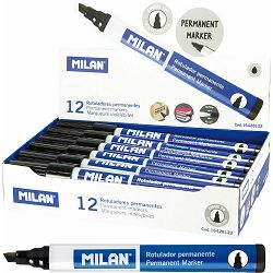 Marker perm. MILAN 4mm kosi vrh crni P12/432