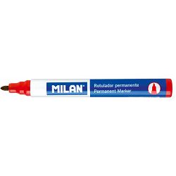 Marker perm. MILAN 4mm okrugli vrh crveni P12/432