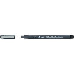 Flomaster fineliner PENTEL 0,30 POINTLINER S20P-3A crni P12/576