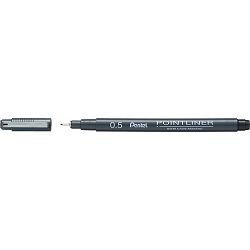 Flomaster fineliner PENTEL 0,50 POINTLINER S20P-5A crni P12/576