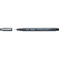 Flomaster fineliner PENTEL 0,80 POINTLINER S20P-8A crni P12/576