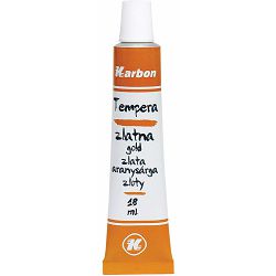 Tempera 1/10 18ml KARBON ZLATNA alu tuba kartonska kutija P10/280