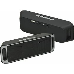 Zvučnik bluetooth Horizon + radio FM crni 20x4,2x6,4