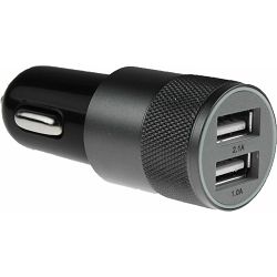 Punjač USB za auto SONIC, 12-24V s 2 USB priključka