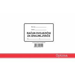 Račun A5 dvojezični za iznajmljivače IX-RDVJ/NCR OPTIMA P10/60