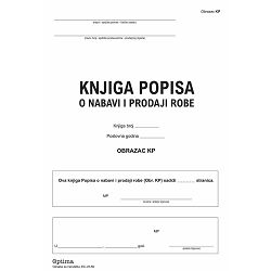 Knjiga popisa o nabavi i prodaji robe tvrdi uvez EC-VII-50  OPTIMA P10