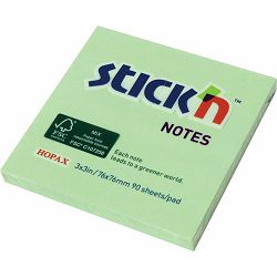 Blok samolj. STICK'N 76x76 pastel zeleni FSC 90L 21565 P12/216