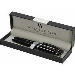 Set pisaći Wellington LEXUS crni kem. olovka i naliv-pero u poklon kutiji