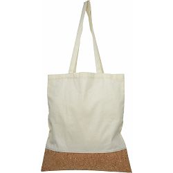 Torba shopping pamučna sa plutom 130g Cork natur, 38x42cm P200