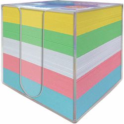 Blok kocka u  PVC pakiranju 9x9x9 - 5 boja, 850 listova PAPERLINE 22867N 82I P24