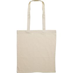 Torba shopping pamučna 140g Cotton long bež duga ručka, 38x42x0,2cm P200