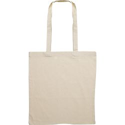 Torba shopping pamučna 140g Cotton long bež duga ručka, 38x42x0,2cm P200