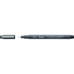 Flomaster fineliner PENTEL 0,40 POINTLINER S20P-4A crni P12/576