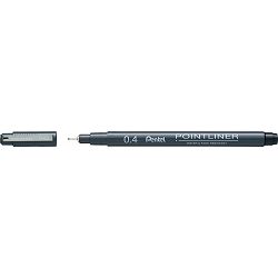 Flomaster fineliner PENTEL 0,40 POINTLINER S20P-4A crni P12/576