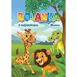 Bojanka za djecu A5 Karbon s naljepnicama