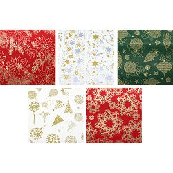 Papir-folija ukrasni 1x0,7m KARTOPAK Božićni - rola P50