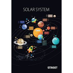 Bilježnica A6/D Street SOLAR 40l 65624 P10/60