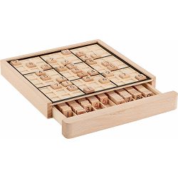 Igra društvena Sudoku, drvena 22,5x23,5x3,1cm