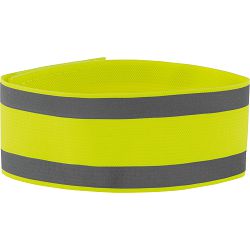 Traka reflektirajuća sportska od likre, žuta, za ruku 35x4.5cm