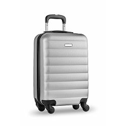 Kofer putni na kotačima Budapest ABS srebrni mat 34x20x47cm