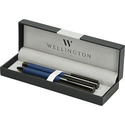 Set pisaći Wellington Stamford ol.kem + roler plavi u poklon kutiji P1/