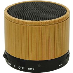 Zvučnik prijenosni Bamboo Lux od bambusa crni P1/50
