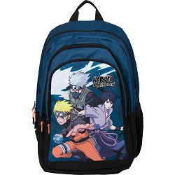 Ruksak NARUTO Shippuden plavi 3 zipa 32x44x20 cm P6