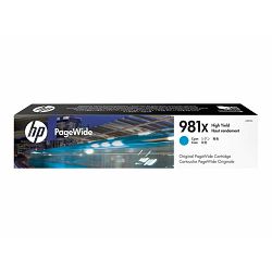 HP 981X XL Cyan PageWide Cartridge