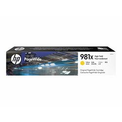 HP 981X XL Yellow PageWide Cartridge