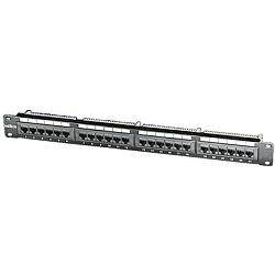 Roline Cat.5e/Class D 19" Patch Panel 24-porta UTP, crni