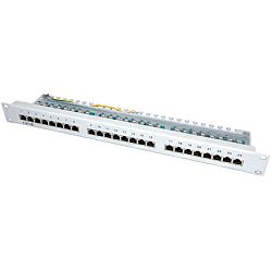 Roline VALUE Cat.5e/Class D 19" Patch Panel 24-porta STP, svijetlo sivi