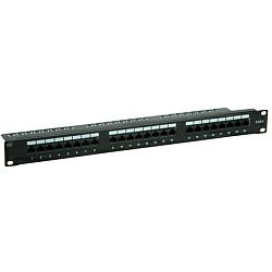 Roline VALUE Cat.6/Class E 19" Patch Panel 24-porta UTP, crni