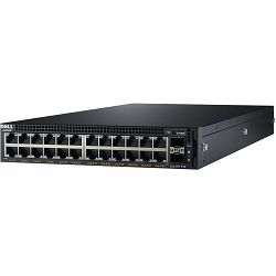 Dell Networking X1026P SWM Switch, 24x1GbE PoE / 2x 1GbE SFP ports