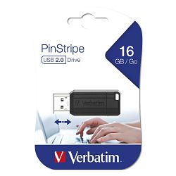 USB stick Verbatim 2.0 #49063 16GB pinstripe black