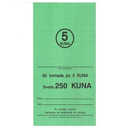 332-3 VREĆICE ZA KOVANI NOVAC (5 KUNA); Vrećica, 11,5 x 19,5 x 1,5 cm