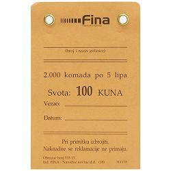333-13 PRIVJESNI KARTON (5 LIPA - LP); Komad, 6,5 x 10 cm