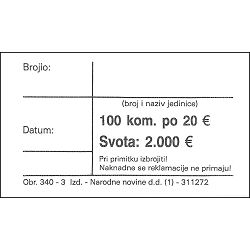 UT 340-3 PASICE  20 EURA  1/100