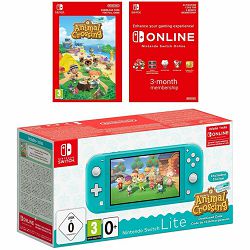 Nintendo Switch Lite Console - Turquoise Animal Crossing & 3M NSO Limited Edition