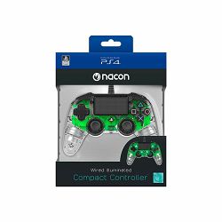 Bigben PS4 Nacon Compact Light Wired Controller prozirno-zeleni