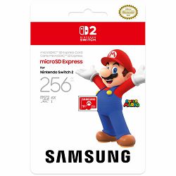 Nintendo Switch 2 Micro SD Card Samsung Mario Logo