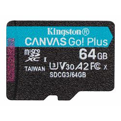 KINGSTON 64GB microSDXC Canvas Go Plus