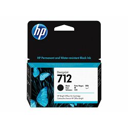 HP 712 38-ml Black DesignJet Ink 3ED70A