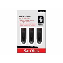 SANDISK Ultra USB 3.0 64GB 3-pack, SDCZ48-064G-G46T