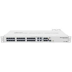 Mikrotik Cloud Router Switch CRS328-4C-20S-4S+RM, 800 MHz CPU, 512MB RAM, 24×SFP, 4×SFP+, 4×Combo, (1×GLAN/SFP), RouterOS L5/SwitchOS, 1U rackmount, Dual PSU