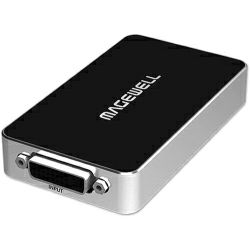 Magewell USB Capture DVI Plus, USB3.0 DONGLE, 1-channel DVI, DVI/VGA/YPbPr/CVBS with loop-through out, plus extra audio mic in/out, Plug and Play, Windows/Linux/Mac (32080)